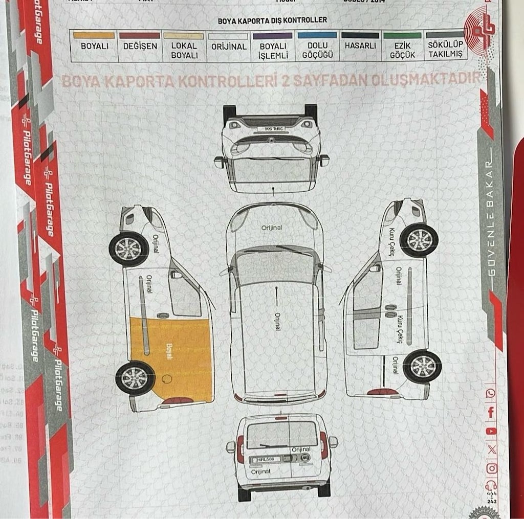 2014 FIAT DOBLO 1.3 MULTIJET PANELVAN – BAKIMLI - 7