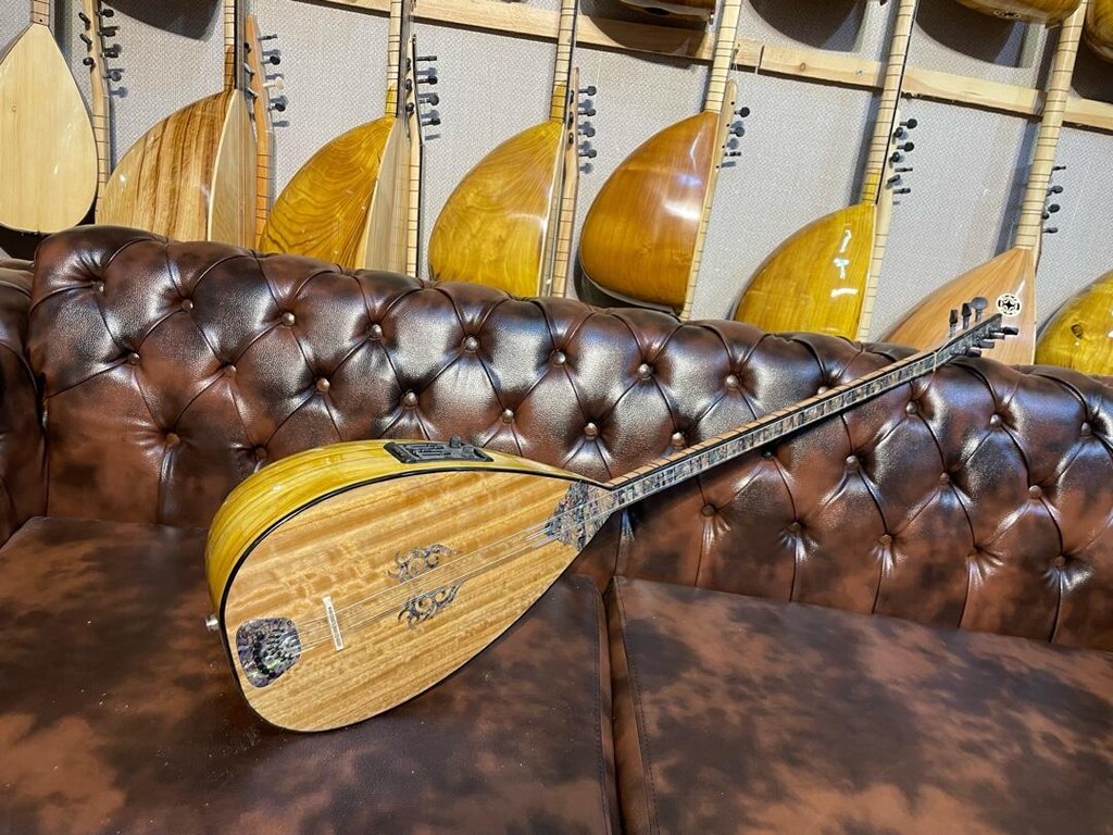 TAM PROFESYONEL 43 TEKNE YAPRAK DUT AĞACI UZUN SAP SAZ - 3