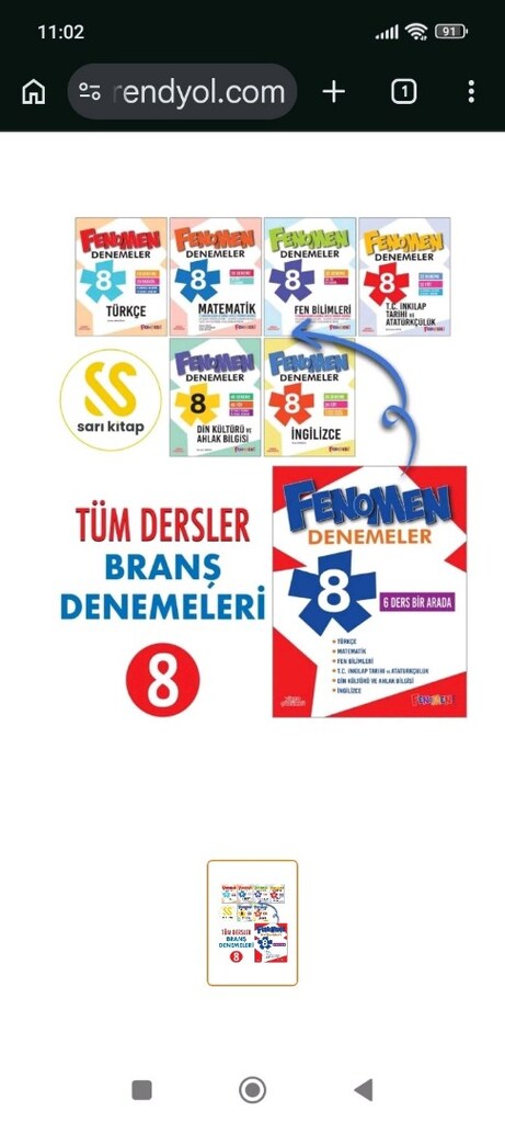 8.sını LGS fenomen denemeleri(6 kitap set) - 2