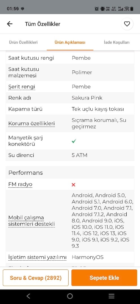 Huawei Watch Fit2 Akıllı Saat - 6