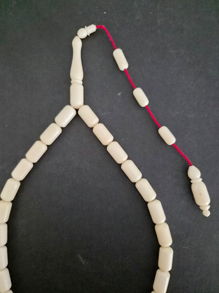 Büyük Boy Doğal Deve Kemiği Tespih - 3