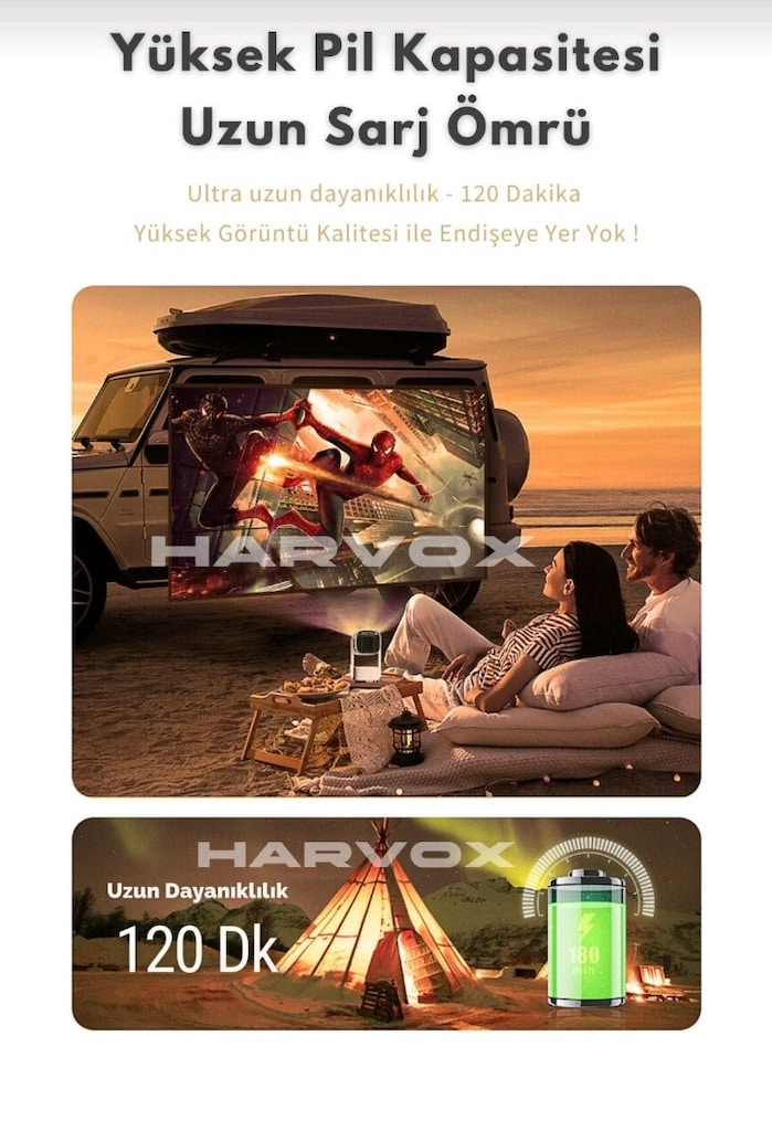 harvox taşınabilir projektör yeni ürün - 3