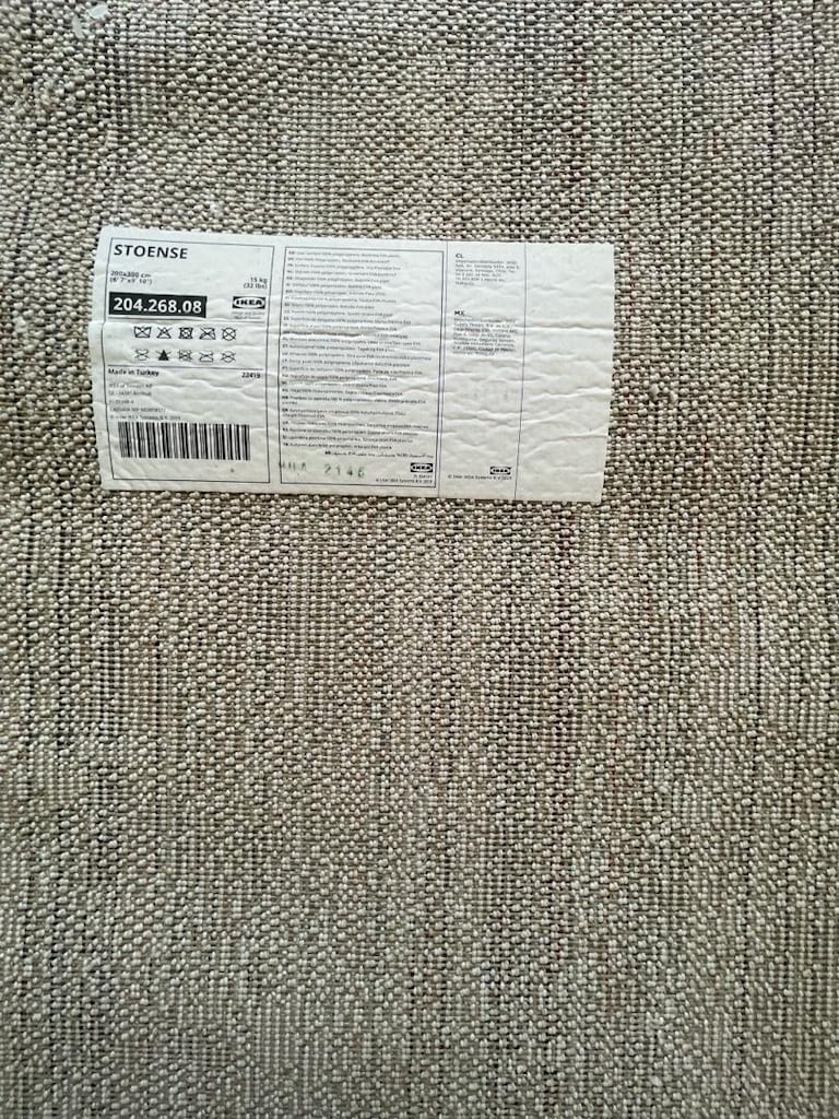 Krem rengi büyük halı - 5