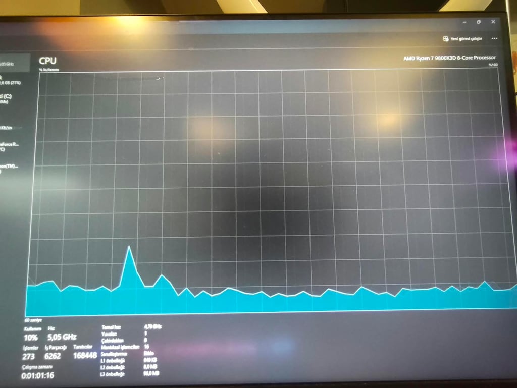 Ryzen7 9800X3D'li Asus Tuf Rtx 4080 Super'li Canavar Sistem - 9
