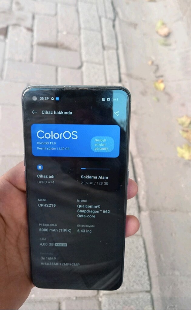 Satılık oppo A74 - 2