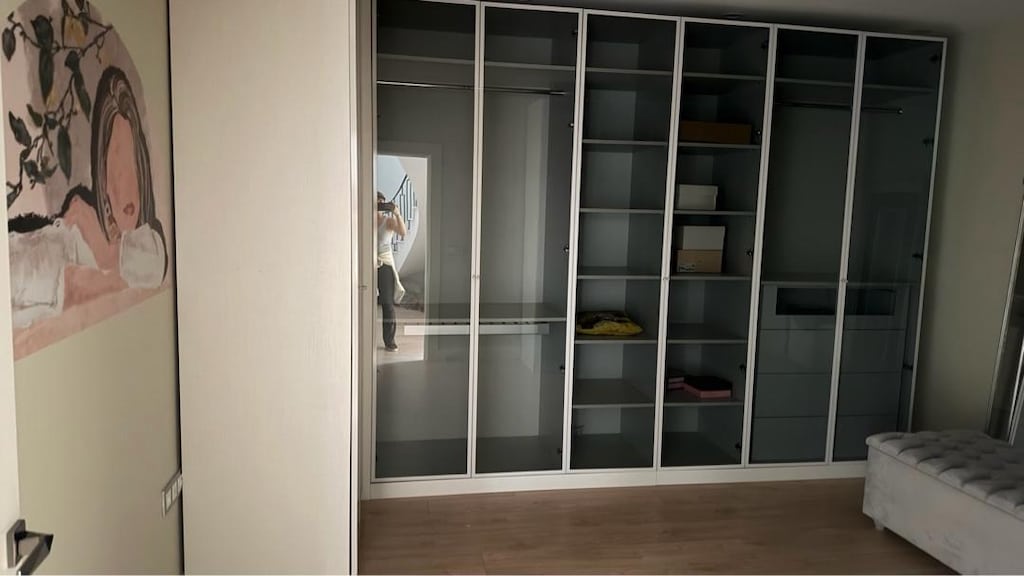 Giyinme odası gri cam kapaklı - 8