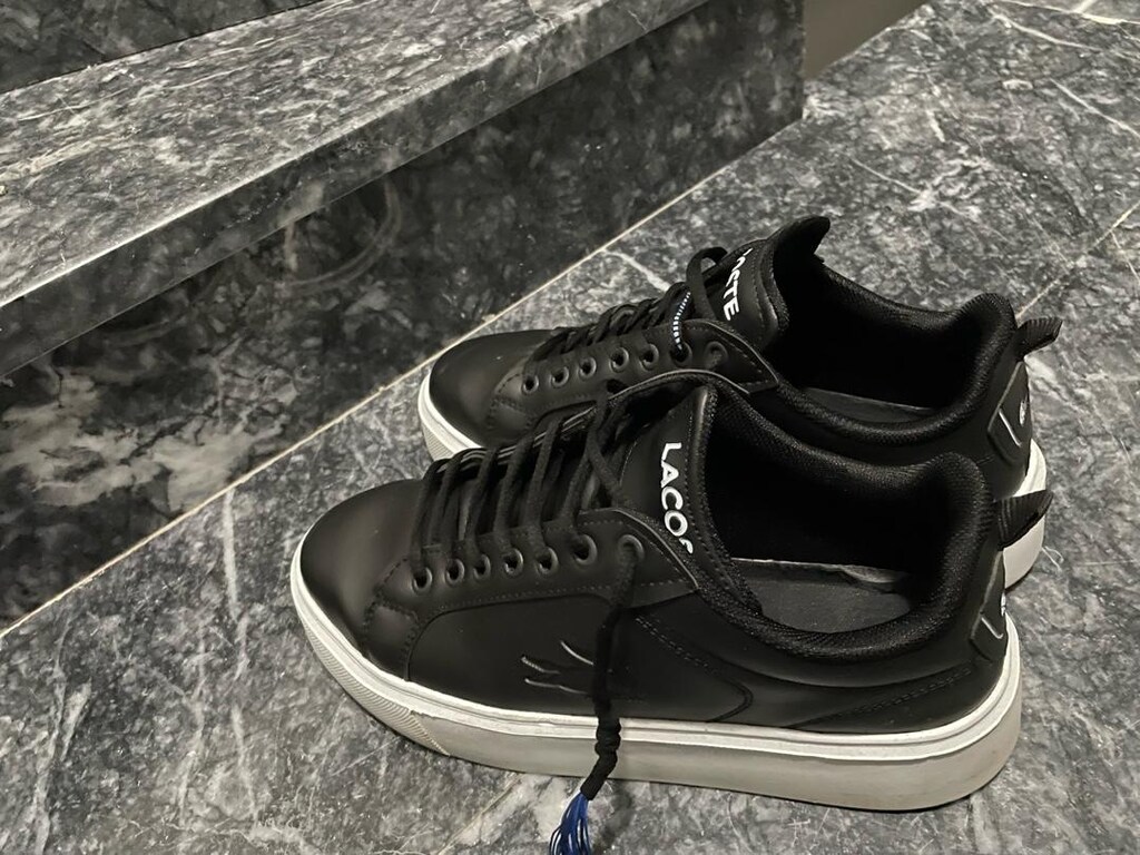 göründüğü gibi klasik siyah lacoste ayakkabı - 5