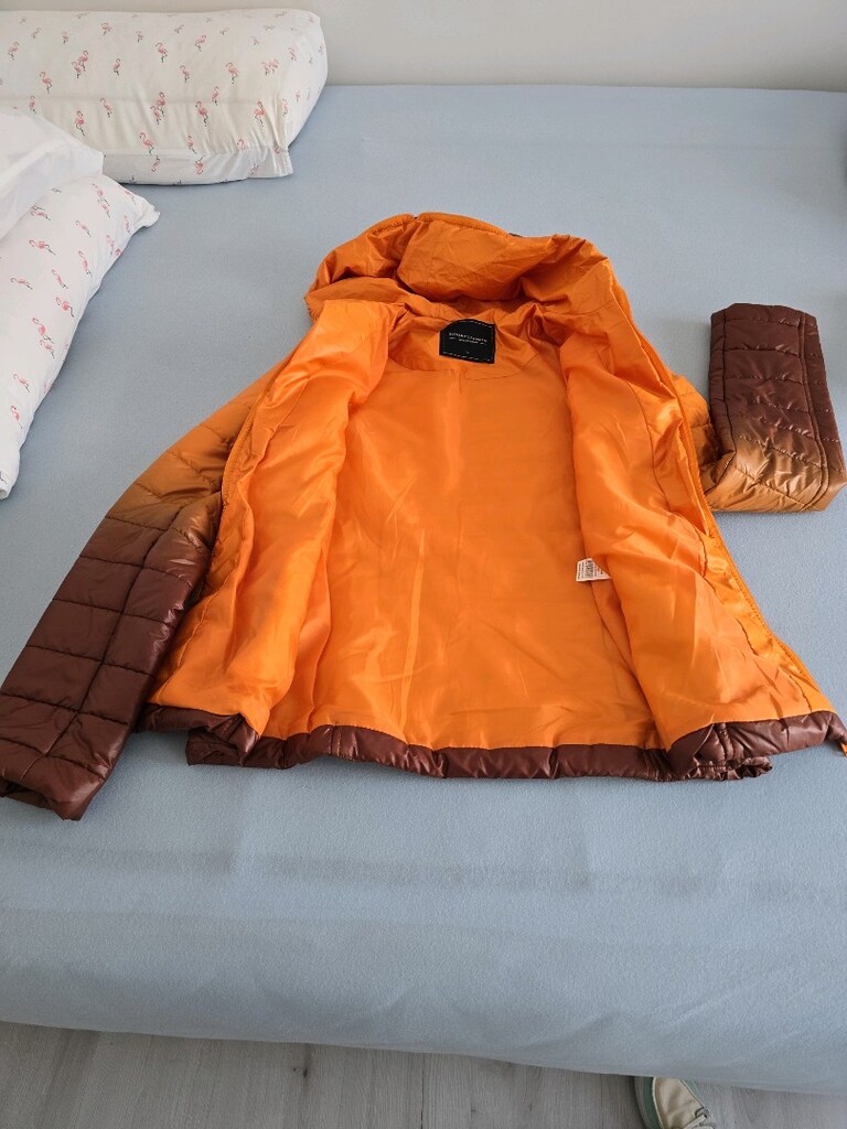 Renk geçişli şık şişme mont - 2