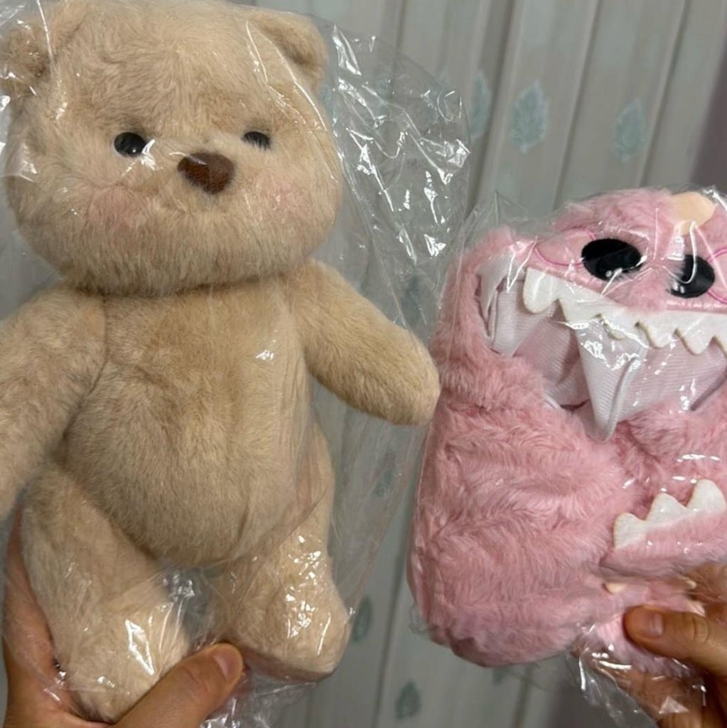 PUFFY HUG BEYAZ PUFFY + PEMBE DİNO KOSTÜMÜ - 17