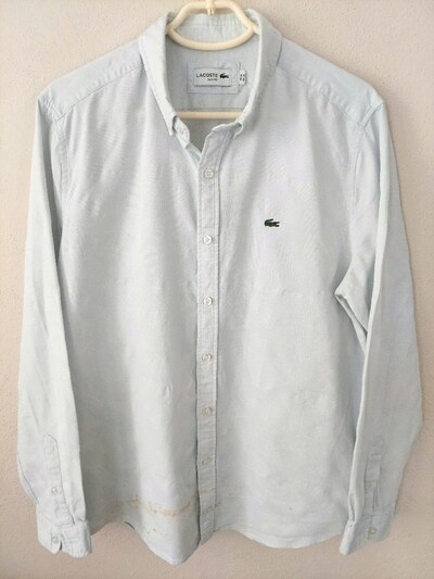 LACOSTE erkek dokulu-desenli gömlek