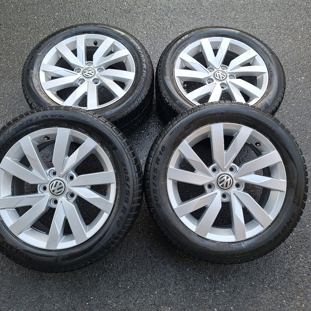 205 55 16 ORJİNAL PASSAT JANT LASTİK TAKIMI PASSAT JETTA CADDY GOLF - 3