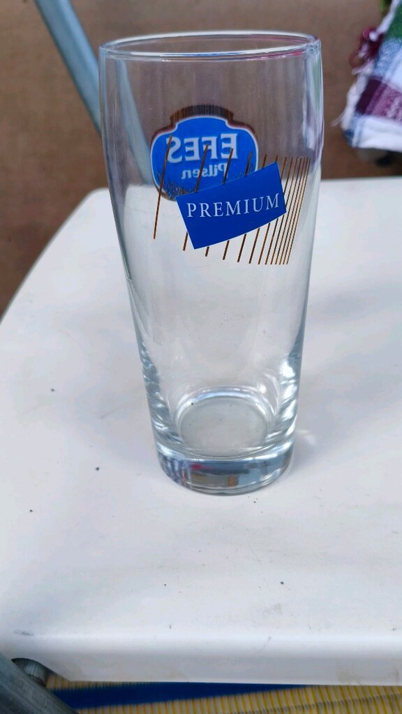 uzun bira yazılı bardak - 2