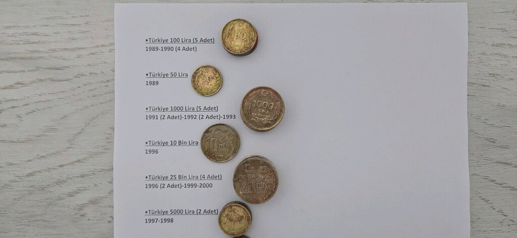 105 Adet Türkiye Eski Madeni Para Koleksiyonu – 1961-2019 - 5