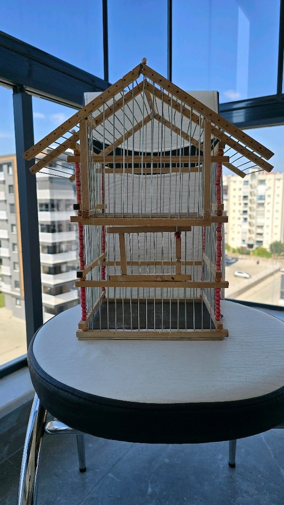 Ahşap Kuş Kafesi(El yapımı)
