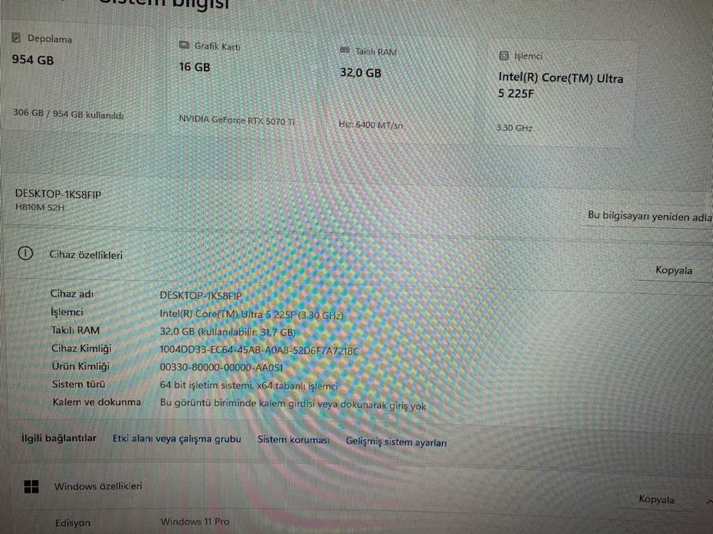 OYUN BİLGİSAYARI 5070Tİ EKRAN KARTLI SIFIR GARANTİLİ FATURALI - 5