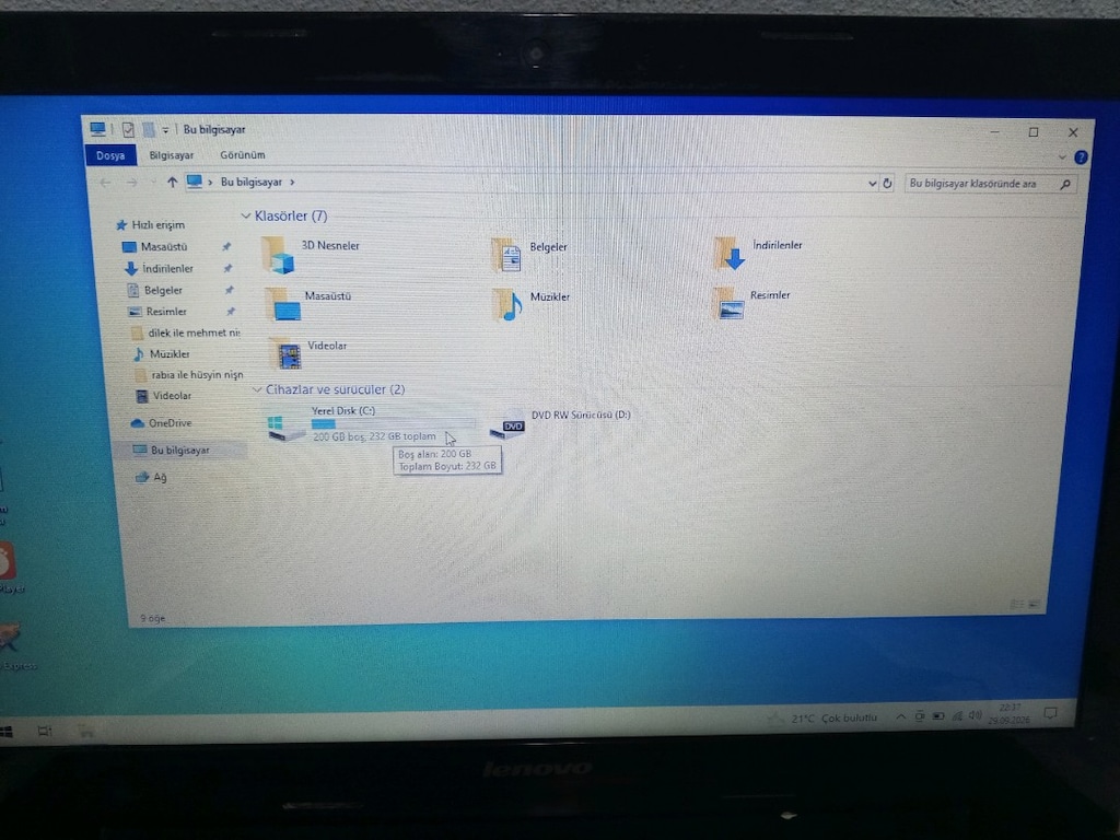 Lenovo marka laptop orjinal şarz batarya güzel - 3