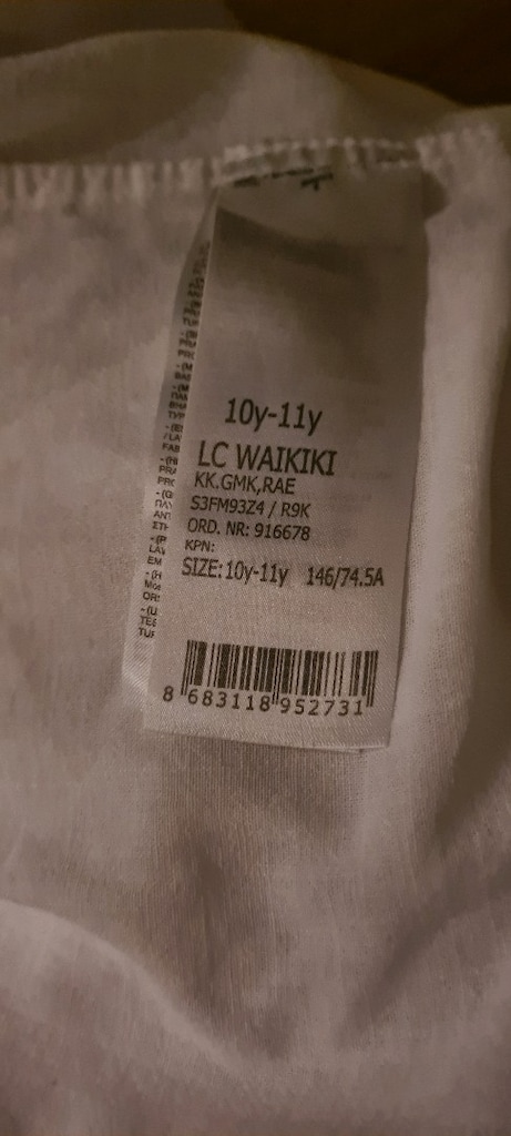LCWaikiki beyaz kısa kollu gömlek 10-11 yaş - 2