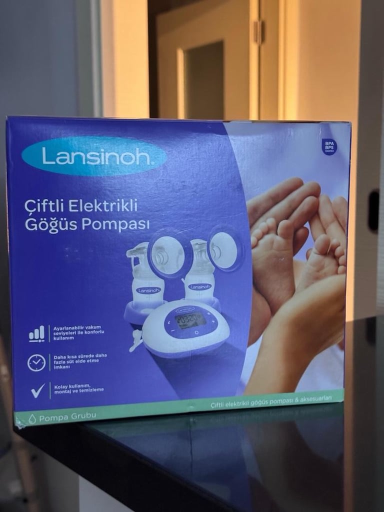 lansinoh çift Elektirikli süt sağma pompası