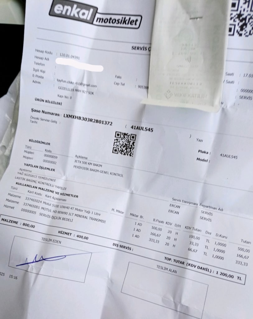 SYM JET X ABS TCS ÖN ARKA DİSK 800 KM DE - 6