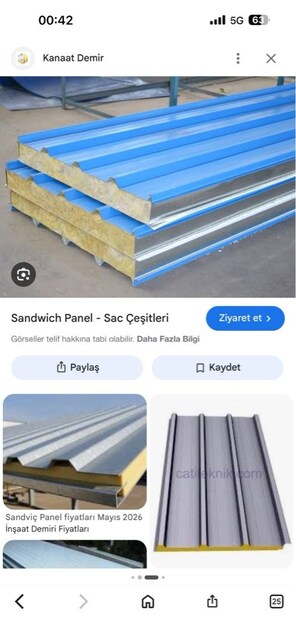 saç panel ikinci el