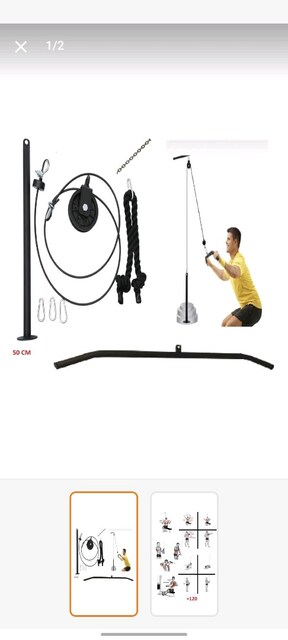 Ev tipi Cable Crossover Sırt/Omuz Çekme Halat