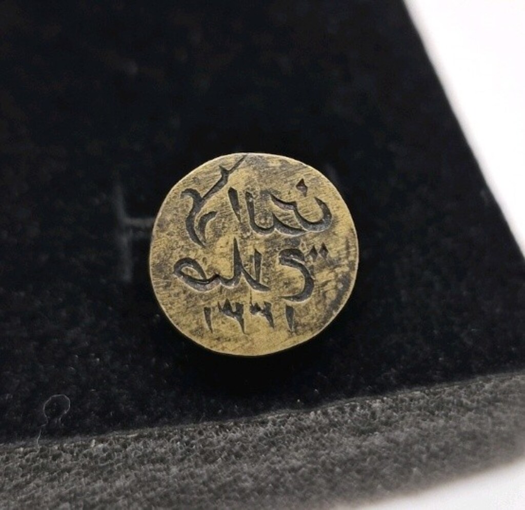OSMANLI DÖNEMİ EL KAZIMA BRONZ ŞAHIS MÜHRÜ - 2
