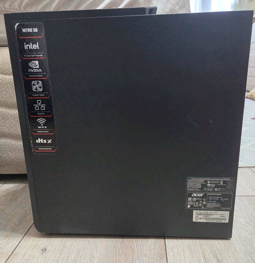 Masaüstü oyuncu bilgisayarı i5-11400f Rtx 3060ti Acer Nitro N50-620 - 4