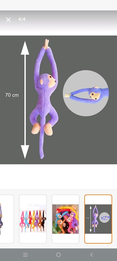 peluş oyuncak maymun - 8