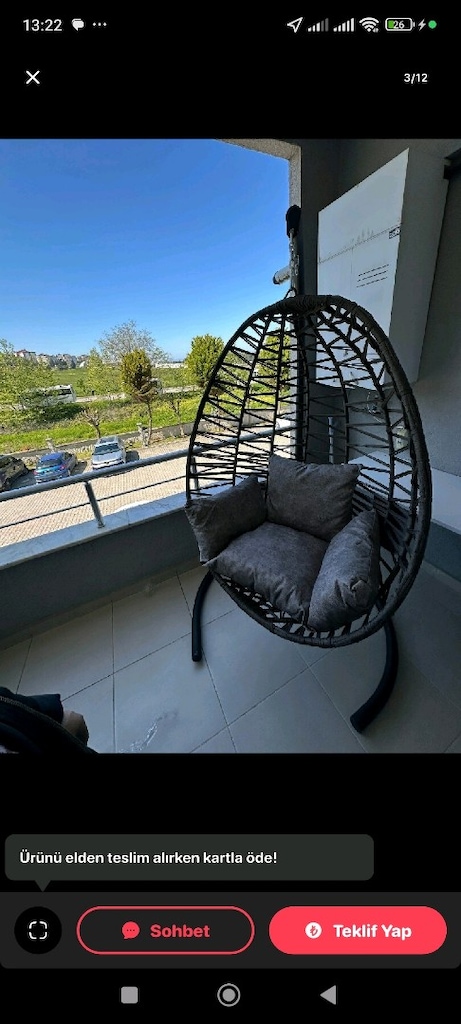 Balkon Bahçe Armut Salıncak - 2