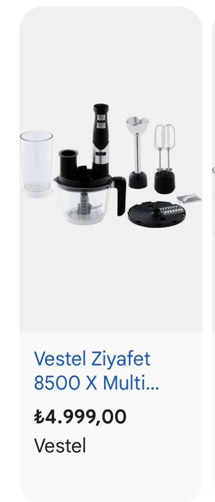 VESTEL blender seti - 2