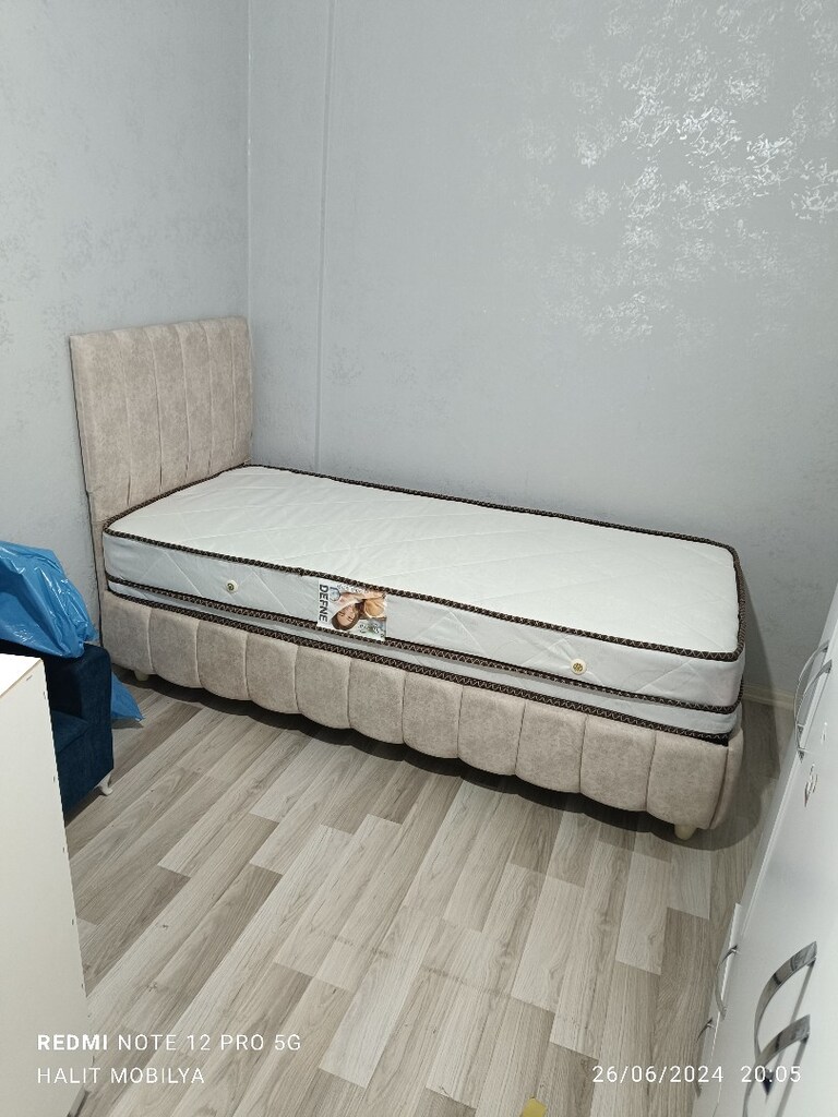 ultra lüks tek kişilik baza başlık yatak - 2