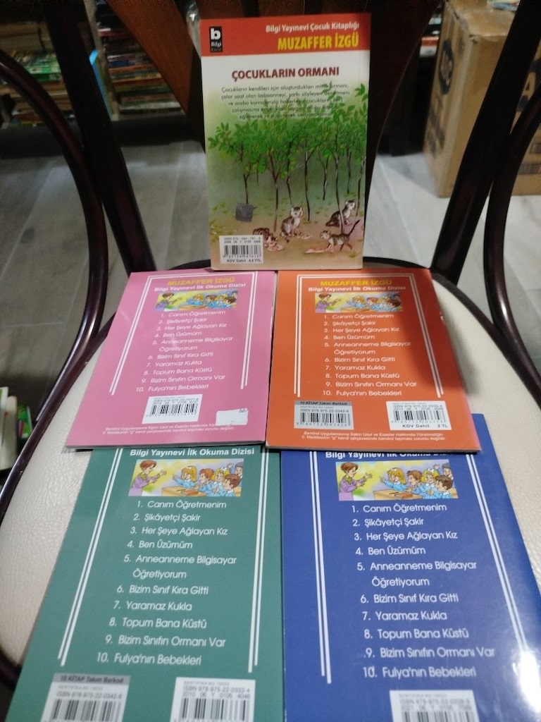 Muzaffer İzgü kitapları, 5 adet,1 ve 2. sınıflar için, ikinci el kitap - 2