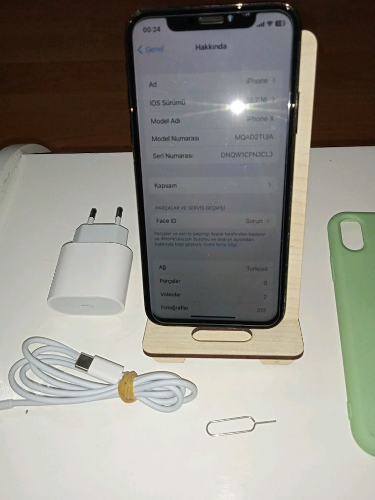 iPhone X GB ..64 pil 100 face ID calismiyor sadece Türkiye cihazı - 5