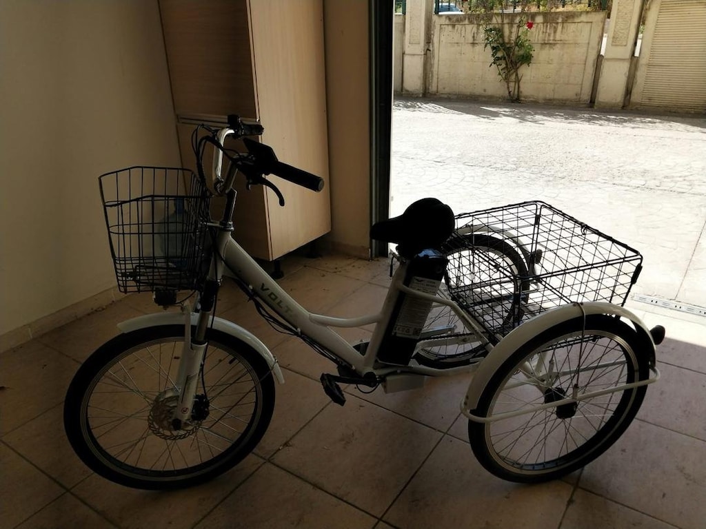 Volta VB5 3 üç tekerlekli elektrikli sepetli yeni gibi bisiklet - 9