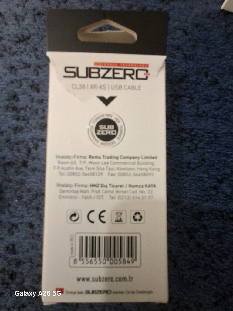 SUBZERO MARKA İPONE TELEFON İÇİN JARJ KABLOSU - 3