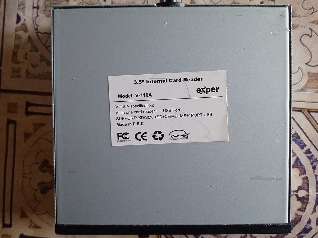 PC Kasa Tipi Exper 3.5'' USB Yuvalı Kart Okuyucu (V-110A) - 5