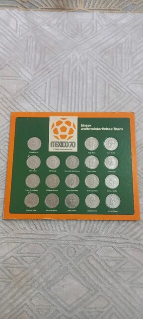 1970 dünya kupası Almanya takimi bozuk para