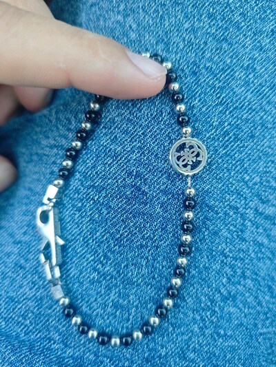GUESS black onyx man bracelet orginal guess onyx erkek bileklik