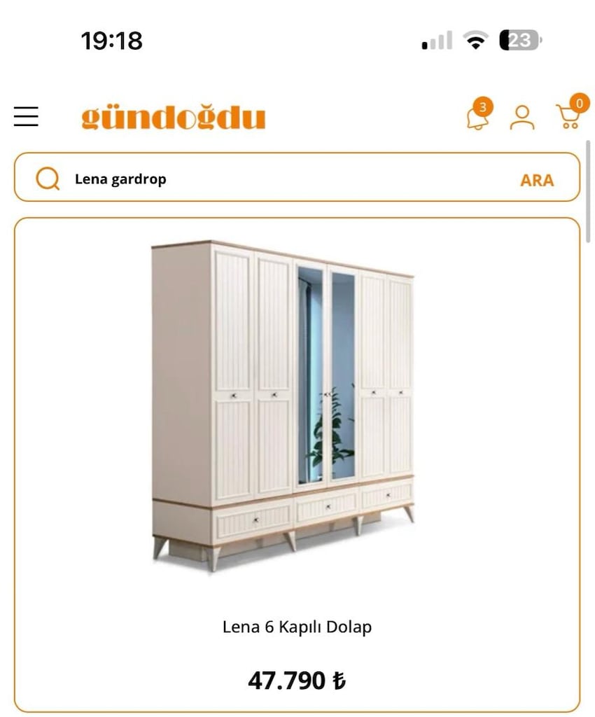 Gündoğdu 6 kapılı gardrop dolap - 3