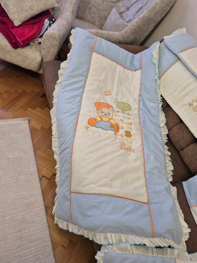 yorganlı beşli bebek karyola seti - 4