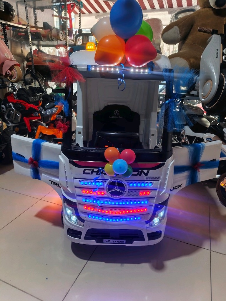 (AnkaCar çocuk oto galeri)MERCEDES 3 İLERİ 2 MOTOR AKÜLÜ ARABA TIR - 2