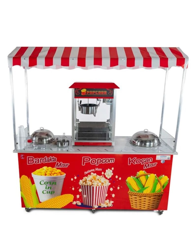 Elektrikli Popcorn Mısır Patlatma, Koçan Mısır ve Bardakta Mısır - 2