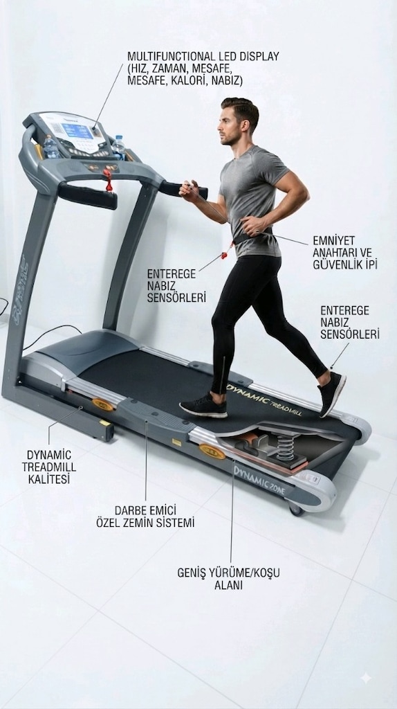DYNAMIC Zone Koşu Bandı ADRESE KURULUM DAHİL - 2