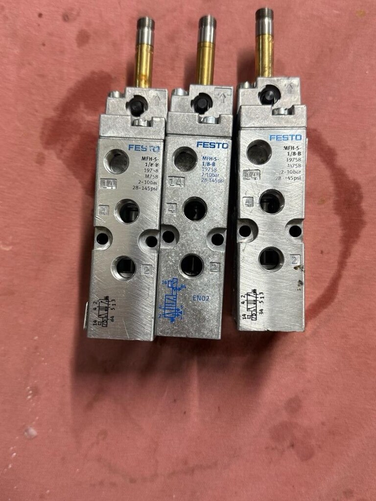 Festo MFH-5–1/8-B ürün kodu 19758) model 5/2 yollu selenoid Valf - 2