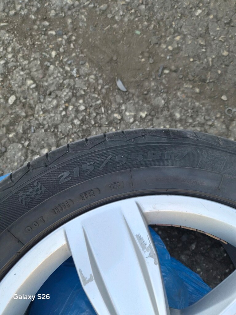 215 55 17 orjinal passat 5x112 jant lastik takas yok - 6