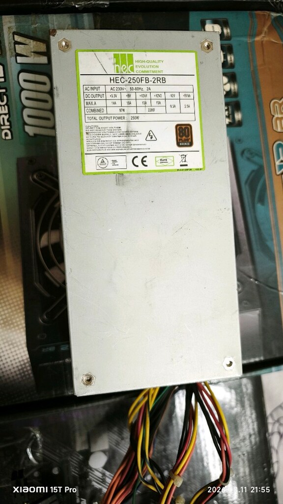 250w slim kasa orj psu 80+plus - 2