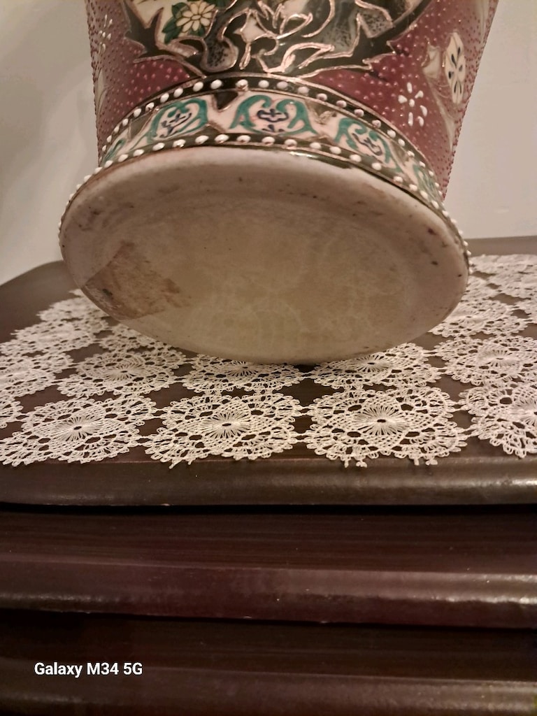 Çini el boyaması vazo - 6