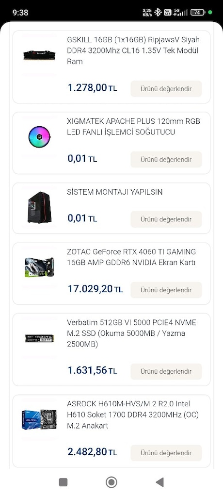 Oyuncu Bilgisayarı – RTX 4060 Ti 16 GB | i5-12400F | Çok Temiz - 3
