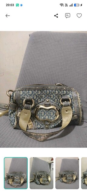 Guess 2000'lerın Y2K Monogram omuz çantası