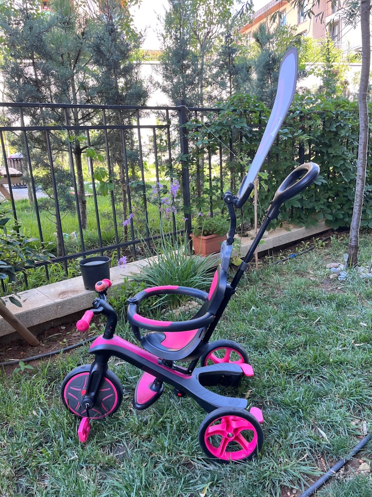 Globber 3 Tekerlekli Bisiklet 4in1 - Pembe Renk - 9